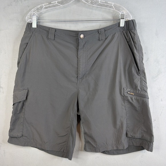 Columbia Other - Columbia Omni-Shade Cargo Shorts Mens 36 Gray Hiking Outdoor Nylon